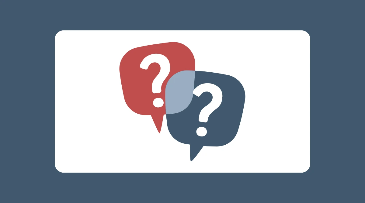 Question speech bubbles